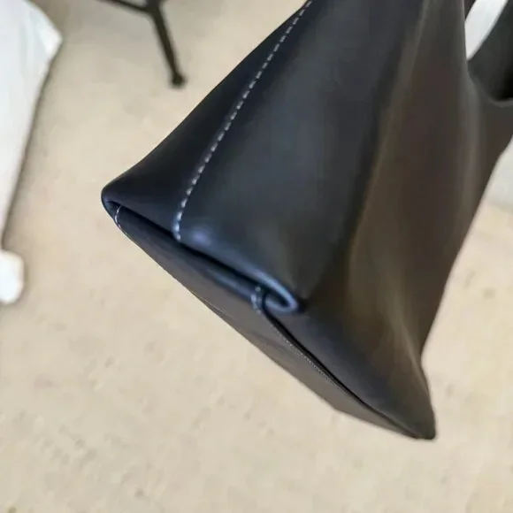 Coach Dark Leather Hobo Bag - Picture 4 of 6